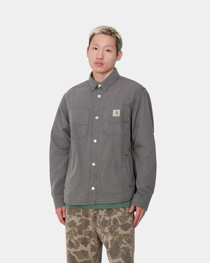 Carhartt WIP Conro Shirt Jacket - Graphite Stone Dyed | Carhartt WIP Shirts | JEANSTORE