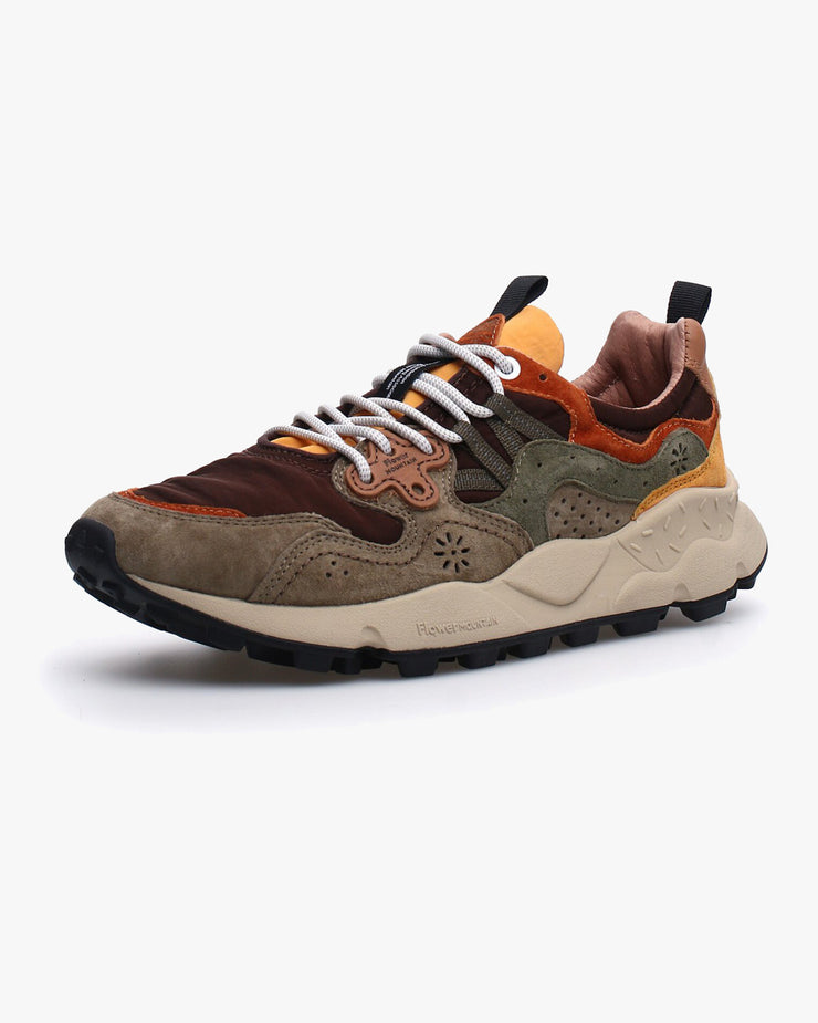 Flower Mountain Yamano 3 Suede & Nylon - Taupe / Brown | Flower Mountain Trainers | JEANSTORE