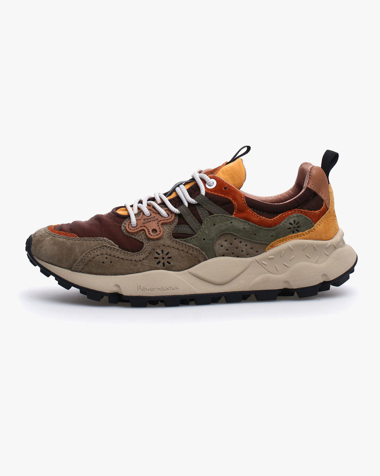 Flower Mountain Yamano 3 Suede & Nylon - Taupe / Brown | Flower Mountain Trainers | JEANSTORE