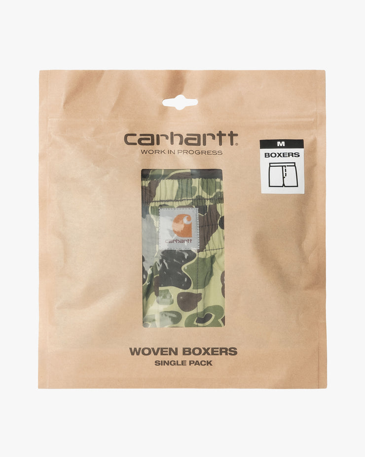 Carhartt WIP Cotton Boxer - Camo Duck / Green | Carhartt WIP Underwear | JEANSTORE