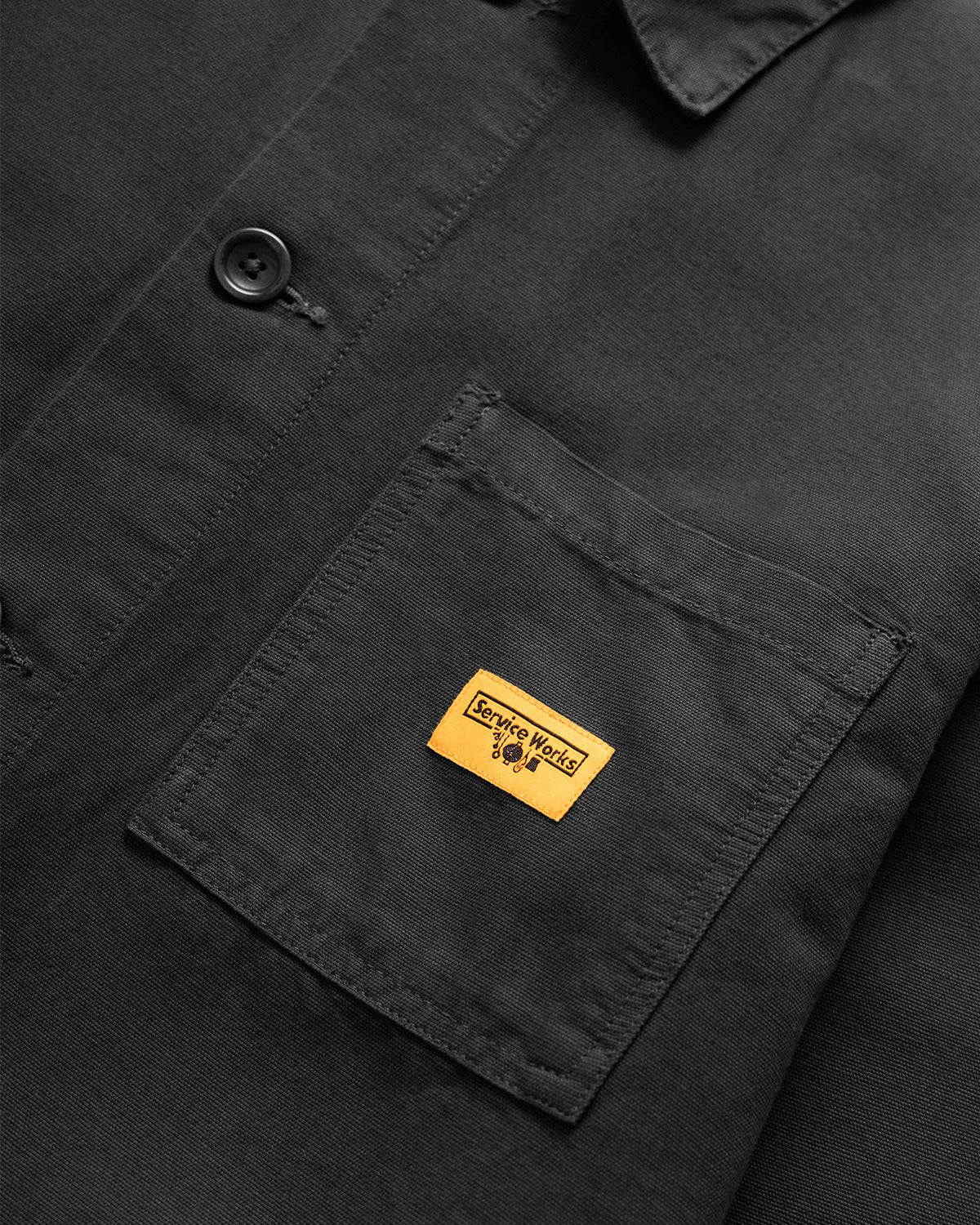 Service Works Classic Canvas Chore Shirt - Black | Service Works Jackets & Coats | JEANSTORE