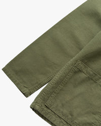Service Works Classic Canvas Chore Shirt - Olive | Service Works Jackets & Coats | JEANSTORE