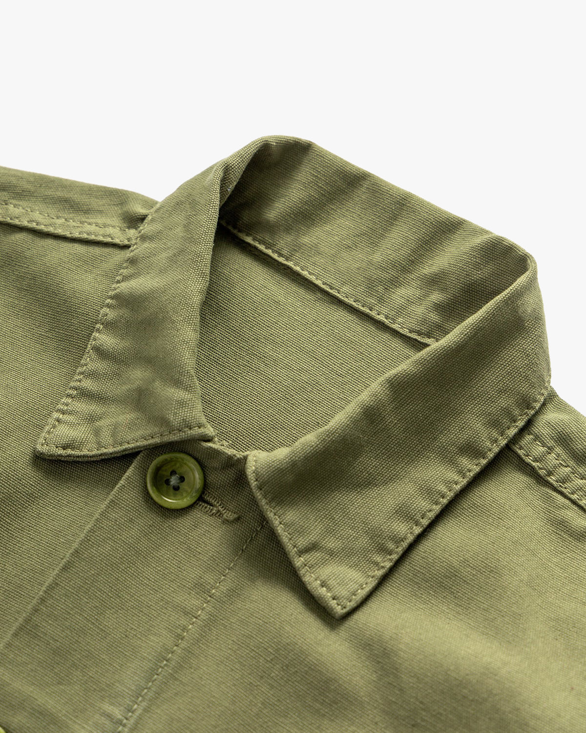 Service Works Classic Canvas Chore Shirt - Olive | Service Works Jackets & Coats | JEANSTORE