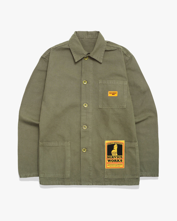 Service Works Classic Canvas Coverall Jacket - Olive