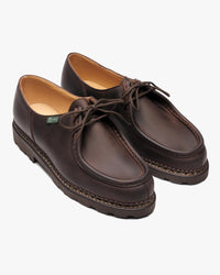 Paraboot Michael Piped Seam Derby Shoe - Nubuck Gringo / Marche Marron | Paraboot Shoes | JEANSTORE