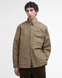 Barbour Heritage Silverbay Oversized Twill Overshirt - British Khaki | Barbour Shirts | JEANSTORE