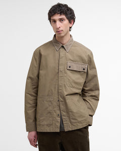 Barbour Heritage Silverbay Oversized Twill Overshirt - British Khaki