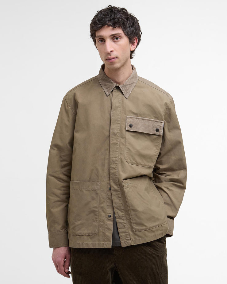 Barbour Heritage Silverbay Oversized Twill Overshirt - British Khaki