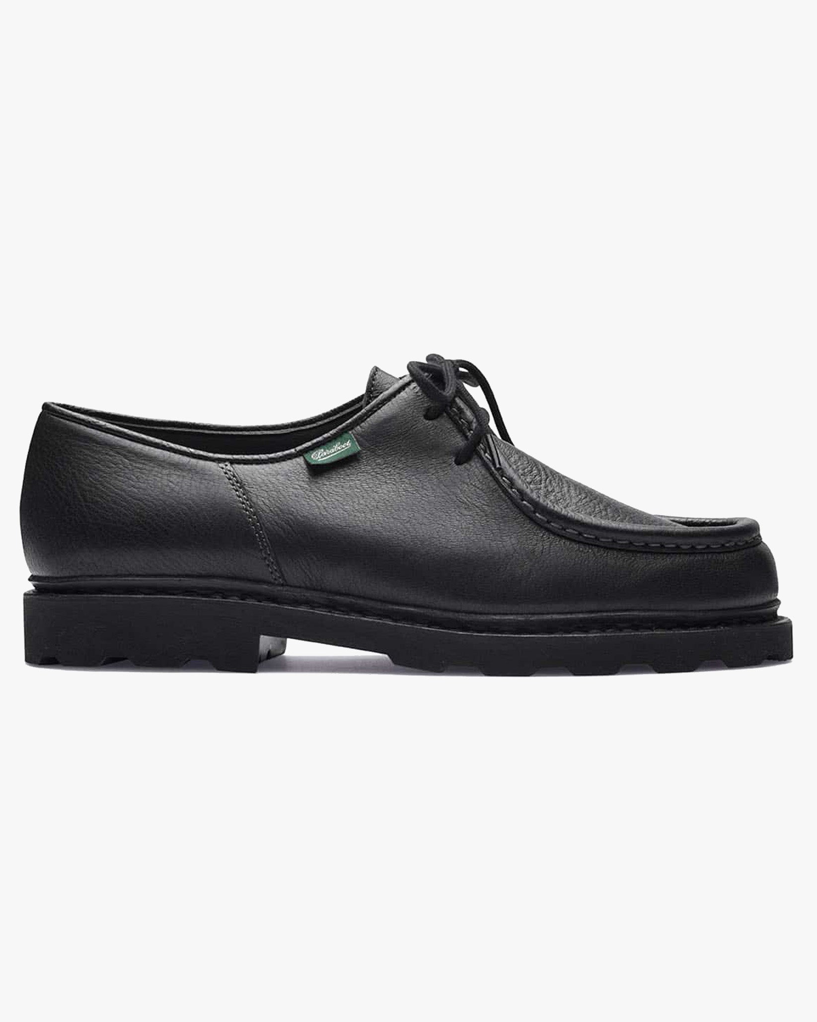 Paraboot Michael Piped Seam Derby Shoe - Cerf Noir / Marche Noire | Paraboot Shoes | JEANSTORE