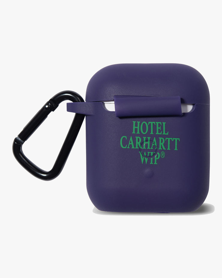 Carhartt WIP Do Not Disturb AirPods Silicone Case - Aura / Aspen Green | Carhartt WIP Miscellaneous | JEANSTORE