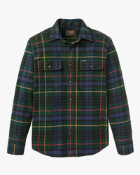 Filson Vintage Flannel Work Shirt - Green / Navy Plaid
