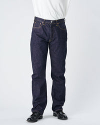 Fullcount 1101W 13.7oz Selvedge Straight Fit Mens Jeans - Indigo Onewash