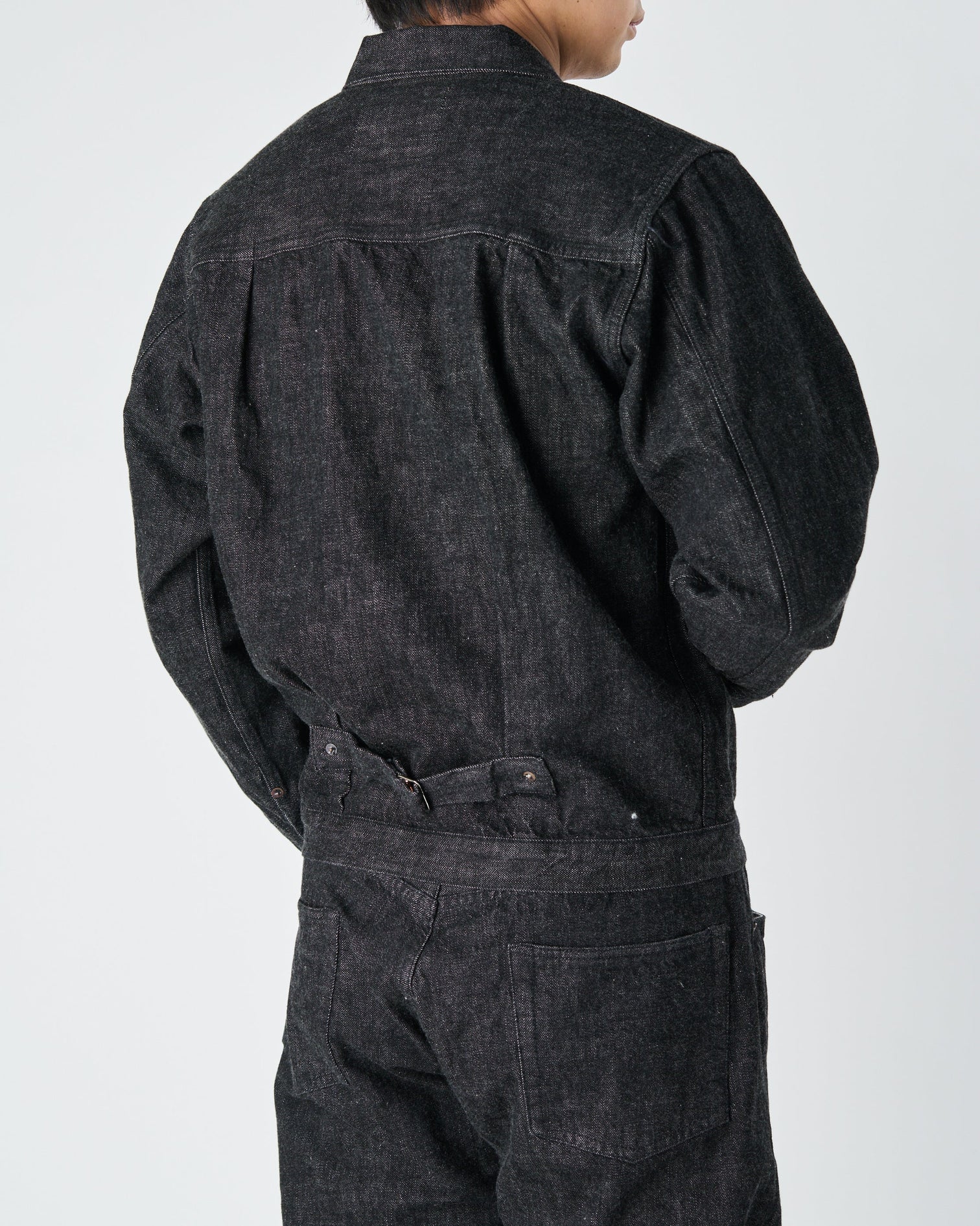 Fullcount 2107BK 13.7oz Selvedge Type I Denim Jacket - Black Onewash