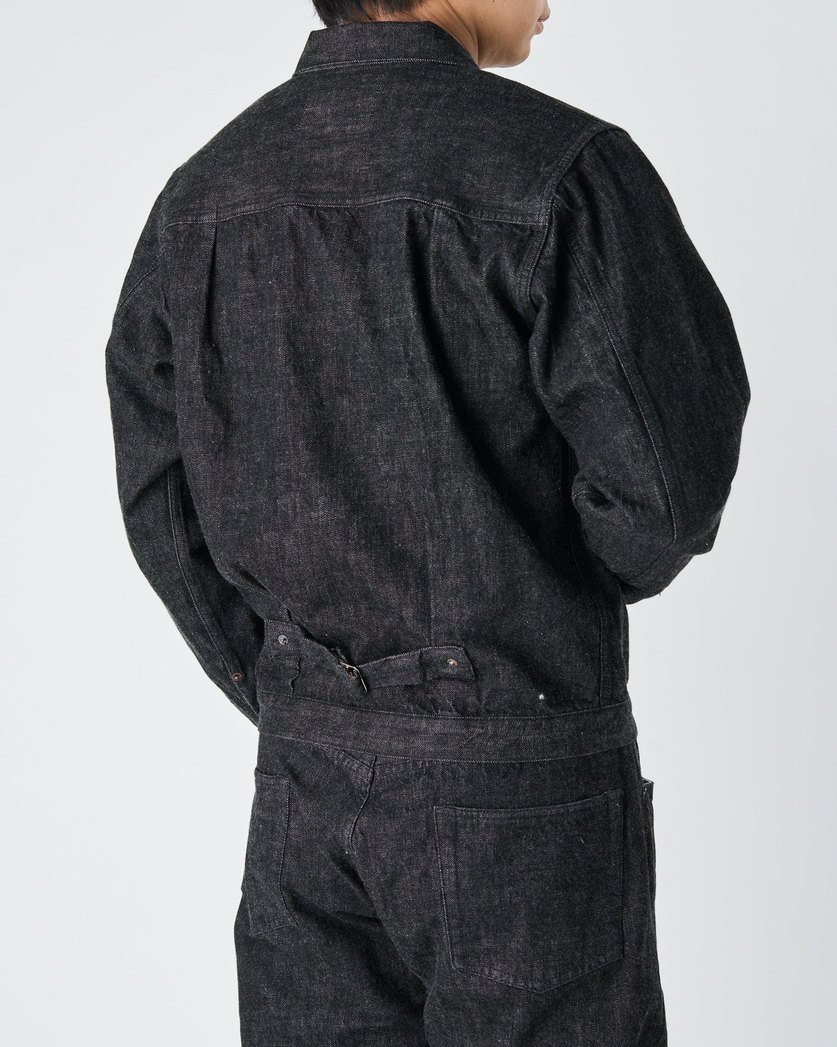 Fullcount 2107BK 13.7oz Selvedge Type I Denim Jacket - Black Onewash