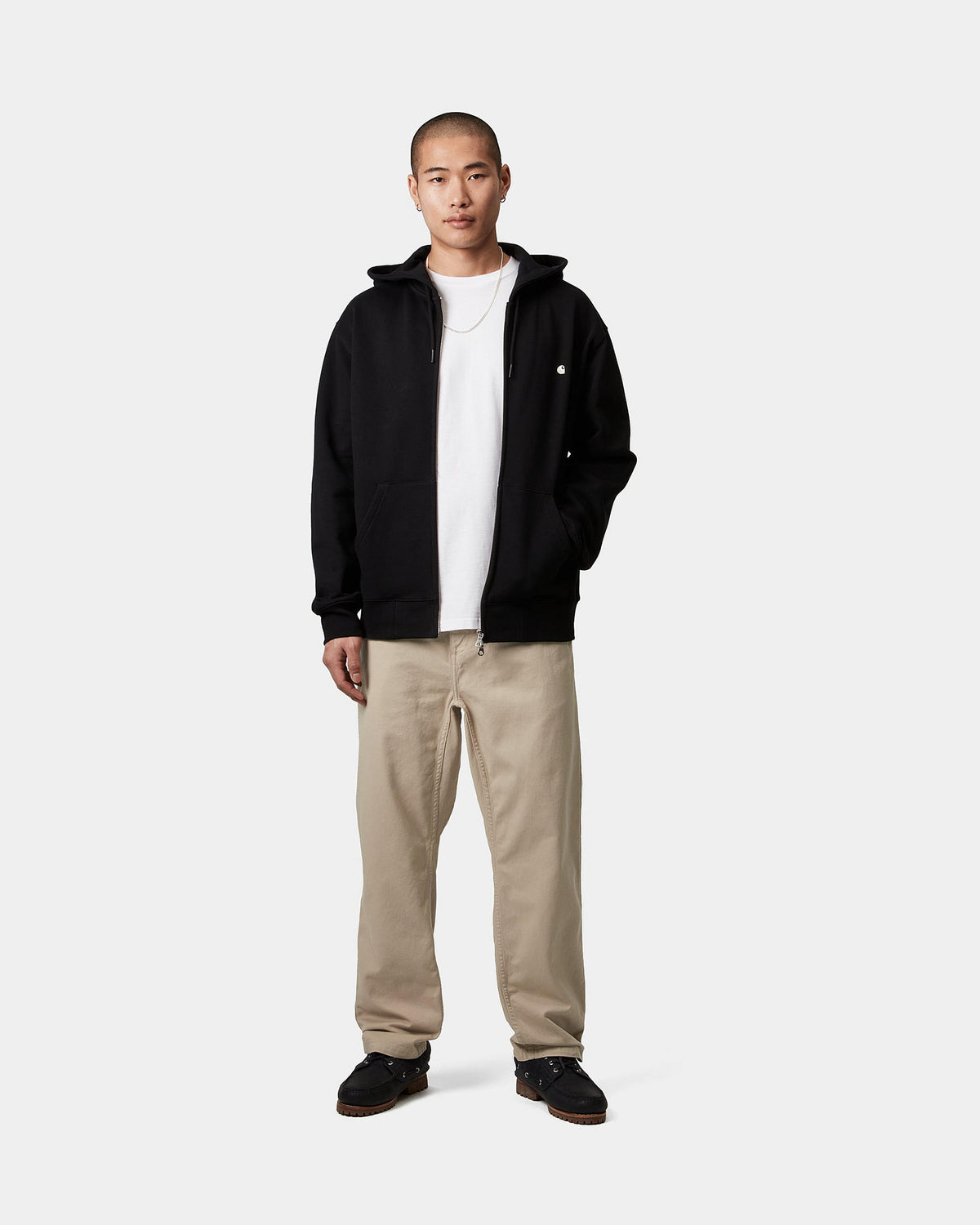 Carhartt WIP Flint Pant Regular Tapered Mens Trousers - Wall Garment Dyed | Carhartt WIP Chinos & Trousers | JEANSTORE