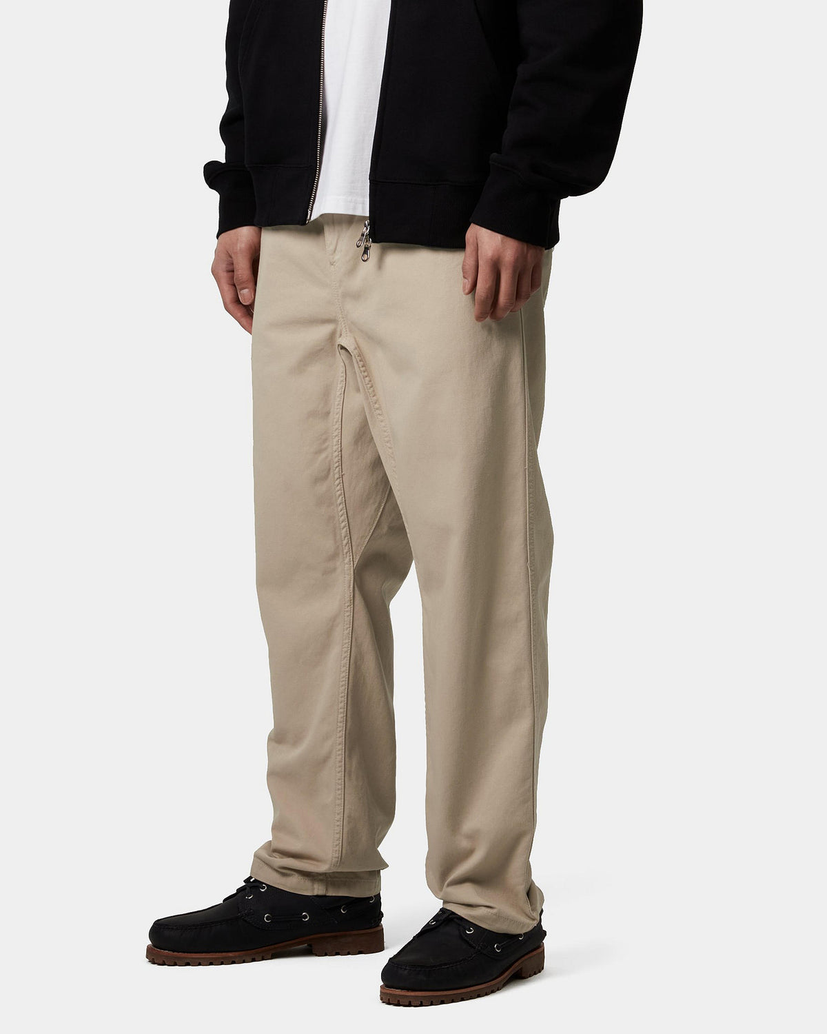 Carhartt WIP Flint Pant Regular Tapered Mens Trousers - Wall Garment Dyed | Carhartt WIP Chinos & Trousers | JEANSTORE