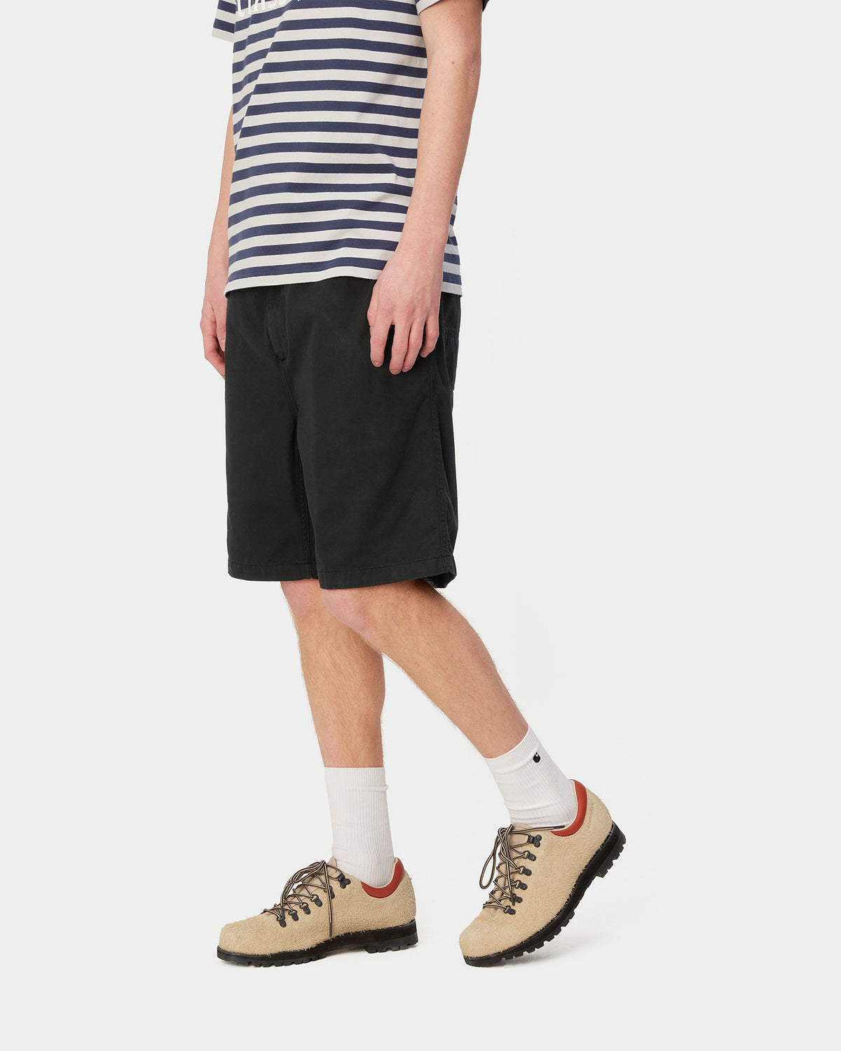 Carhartt WIP Flint Shorts - Black Garment Dyed | Carhartt WIP Shorts | JEANSTORE