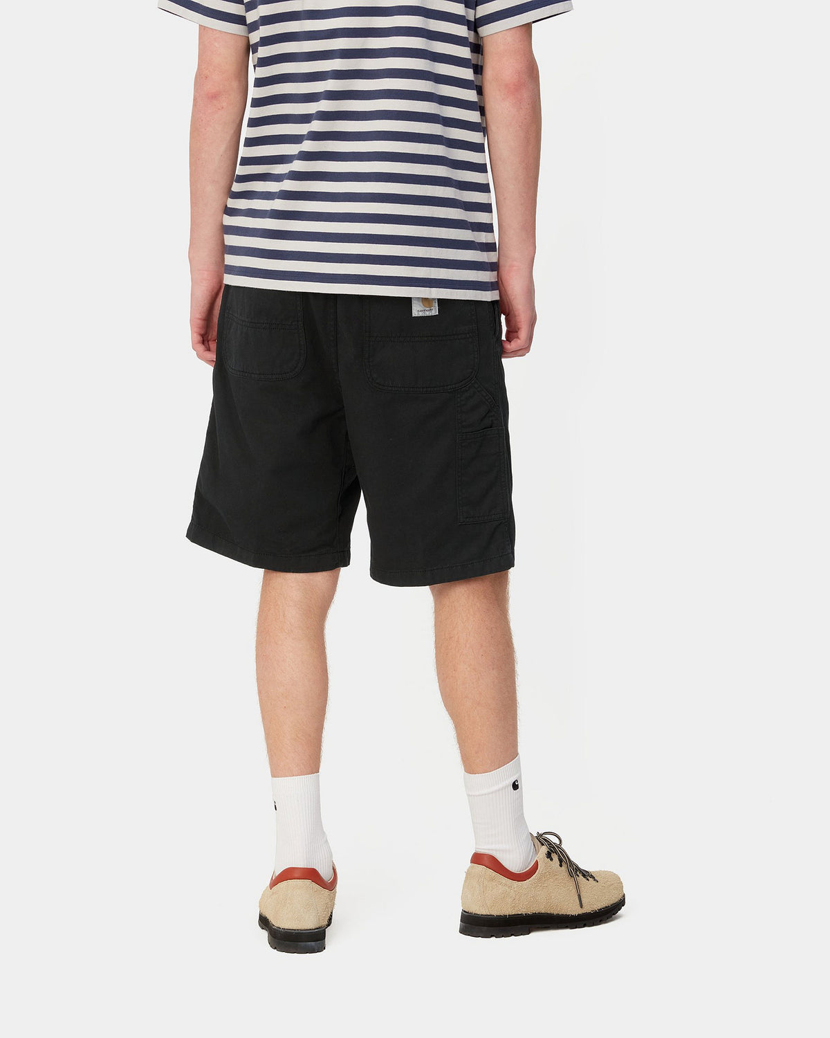 Carhartt WIP Flint Shorts - Black Garment Dyed | Carhartt WIP Shorts | JEANSTORE