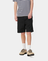 Carhartt WIP Flint Shorts - Black Garment Dyed | Carhartt WIP Shorts | JEANSTORE