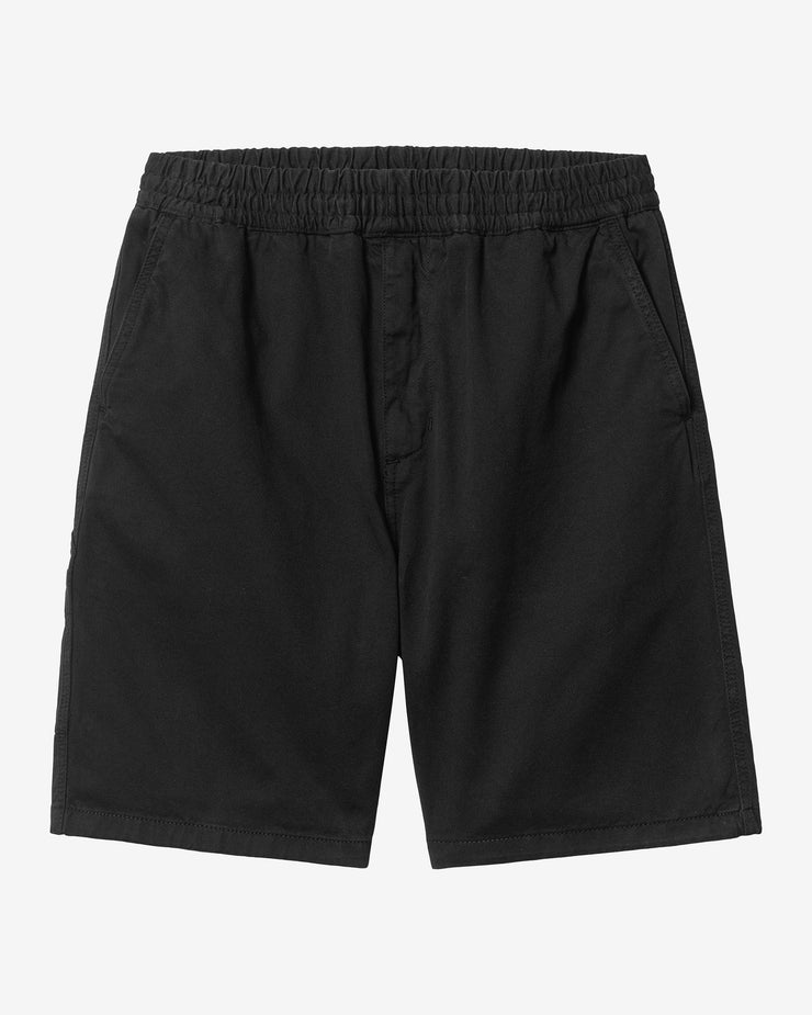Carhartt WIP Flint Shorts - Black Garment Dyed