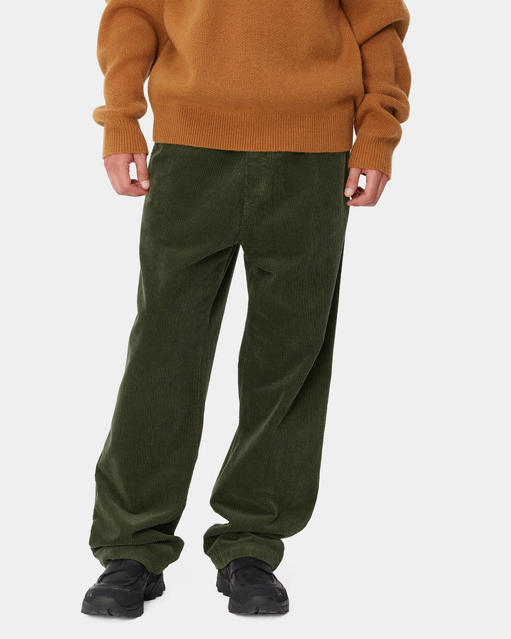 Carhartt WIP Floyde Pant Relaxed Fit Mens Cords - Office Green Rinsed