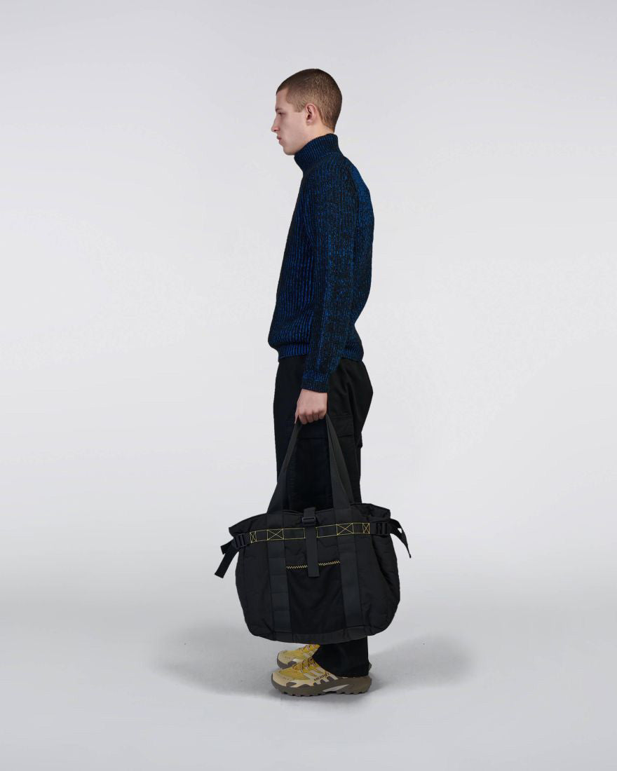 Edwin Roni High Collar Sweater - Black / Blue | Edwin Sweaters & Knitwear | JEANSTORE