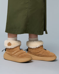 Flower Mountain Womens Fami Mid Suede & Shearling - Brown