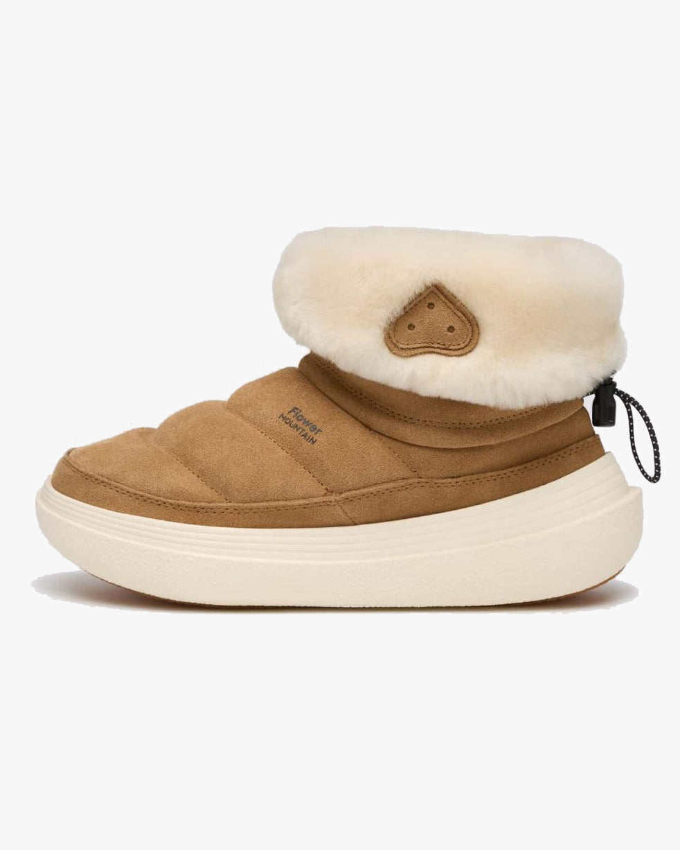 Flower Mountain Womens Fami Mid Suede & Shearling - Brown