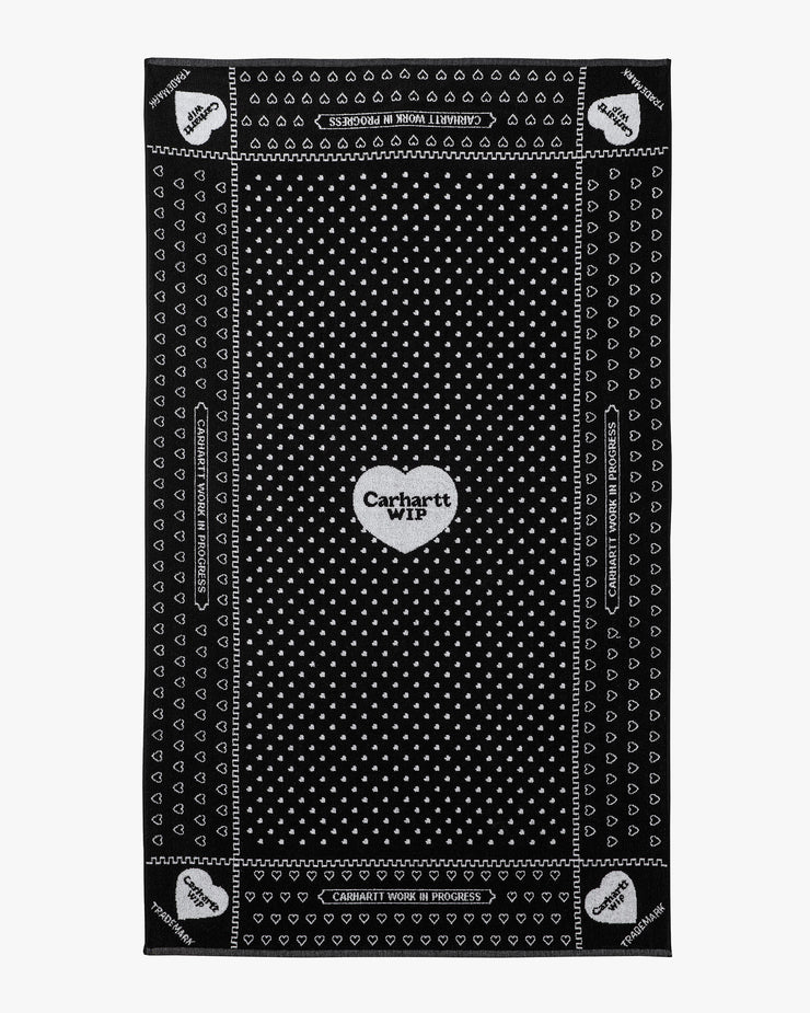 Carhartt WIP Heart Bandana Towel - Black