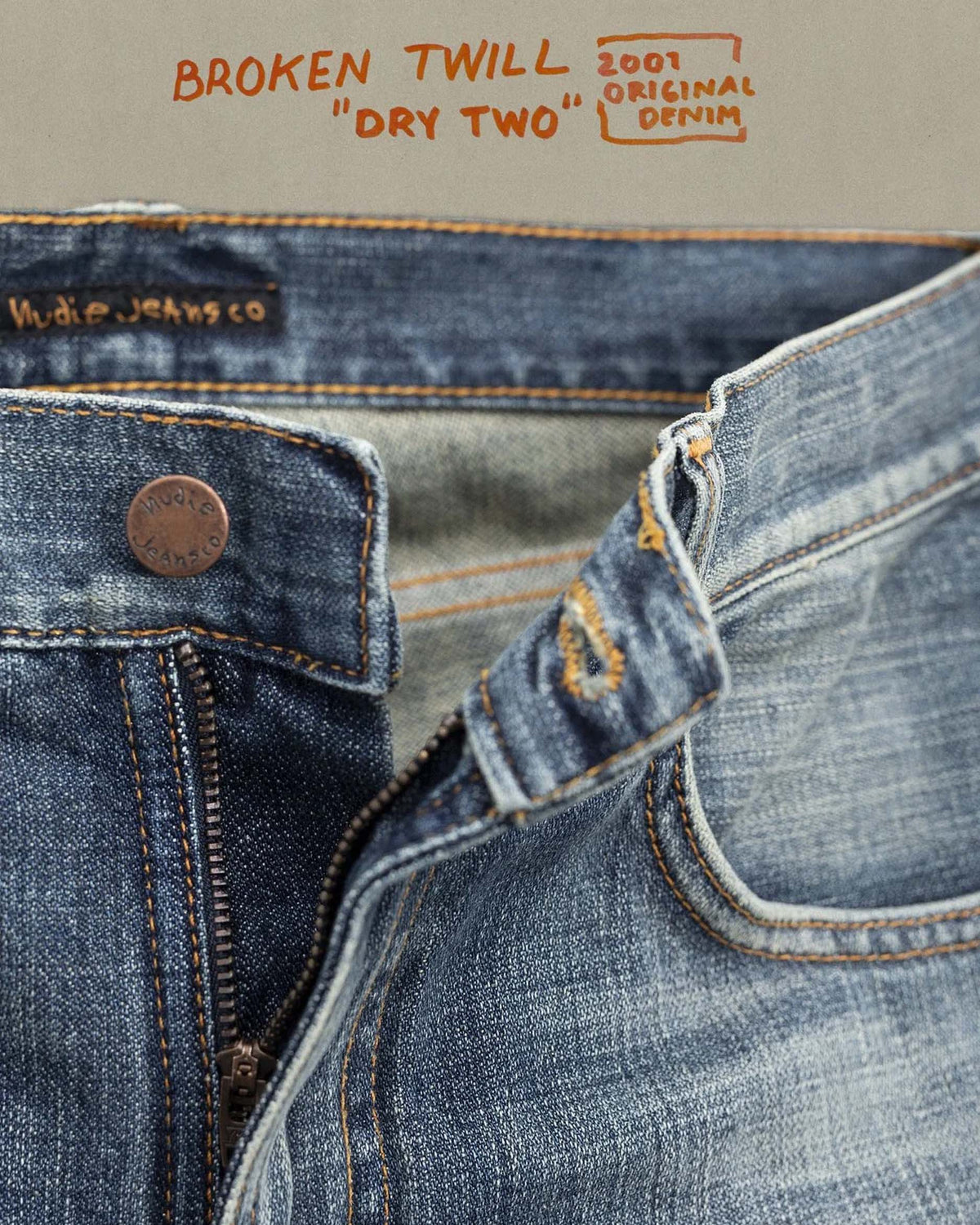 Nudie Gritty Jackson Regular Fit Mens Jeans - Tidal Waves | Nudie Jeans Jeans | Jeanstore