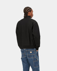 Carhartt WIP Half Zip American Script Sweat - Black | Carhartt WIP Sweaters & Knitwear | JEANSTORE