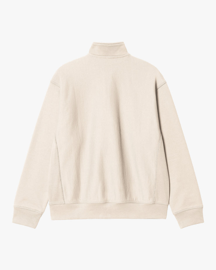 Carhartt WIP Half Zip American Script Sweat - Moonbeam