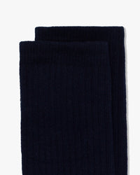 Hemen Biarritz HMN04 Organic Cotton Rib Sport Socks - Navy | Hemen Biarritz Socks | JEANSTORE