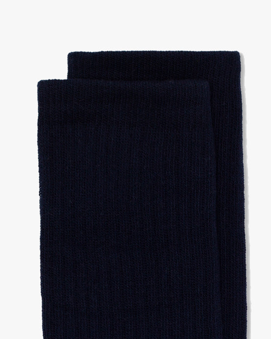 Hemen Biarritz HMN04 Organic Cotton Rib Sport Socks - Navy