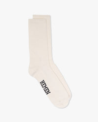 Hemen Biarritz HMN04 Organic Cotton Rib Sport Socks - Natural | Hemen Biarritz Socks | JEANSTORE