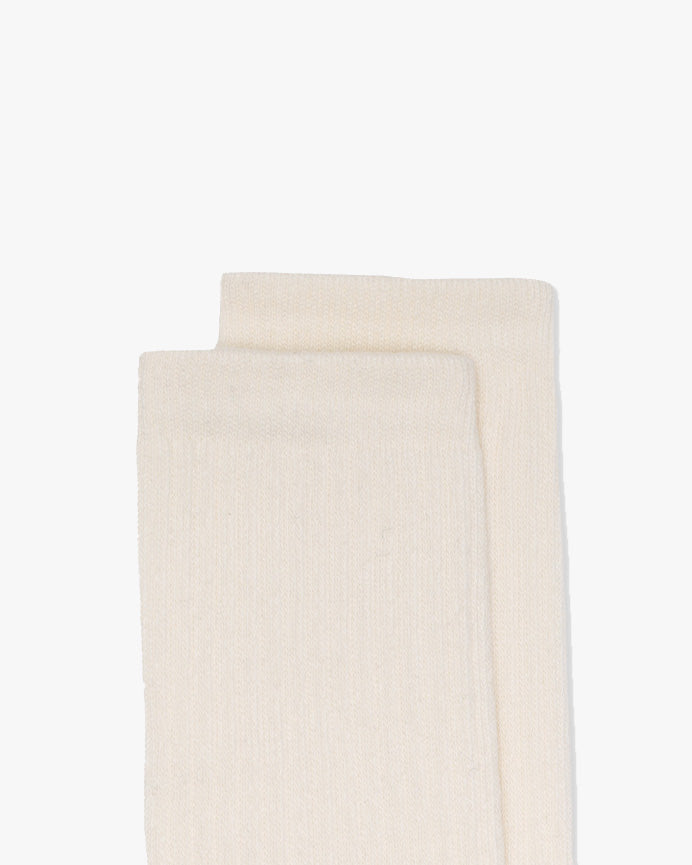 Hemen Biarritz HMN04 Organic Cotton Rib Sport Socks - Natural | Hemen Biarritz Socks | JEANSTORE