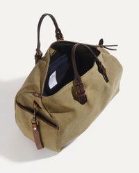 Bleu de Chauffe Hobo Travel Bag - Khaki US Stonewashed | Bleu de Chauffe Bags | Jeanstore