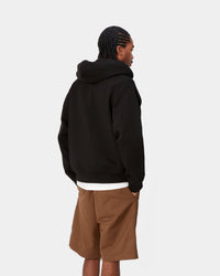 Carhartt WIP Hooded American Script Jacket - Black | Carhartt WIP Jackets & Coats | JEANSTORE