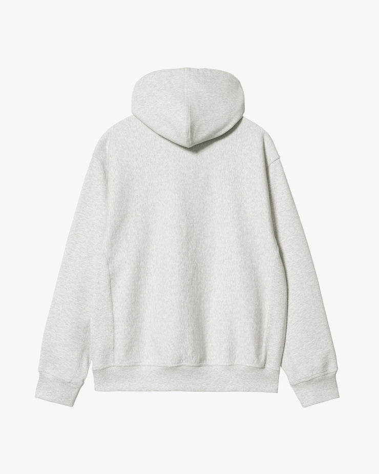 Carhartt WIP Hooded American Script Sweat - Ash Heather | Carhartt WIP Sweaters & Knitwear | JEANSTORE