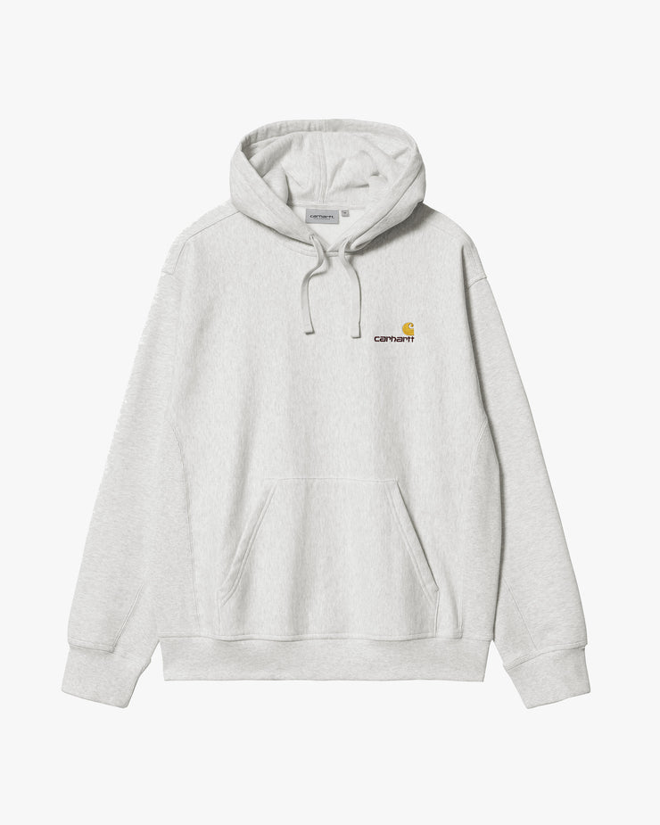 Carhartt WIP Hooded American Script Sweat - Ash Heather | Carhartt WIP Sweaters & Knitwear | JEANSTORE