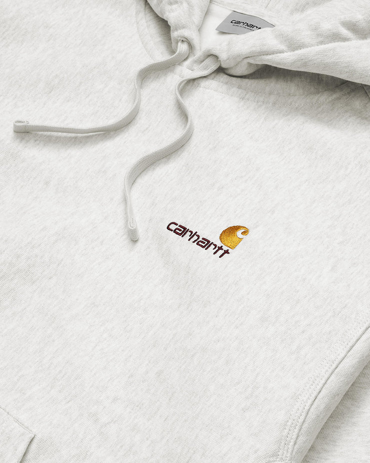 Carhartt WIP Hooded American Script Sweat - Ash Heather | Carhartt WIP Sweaters & Knitwear | JEANSTORE