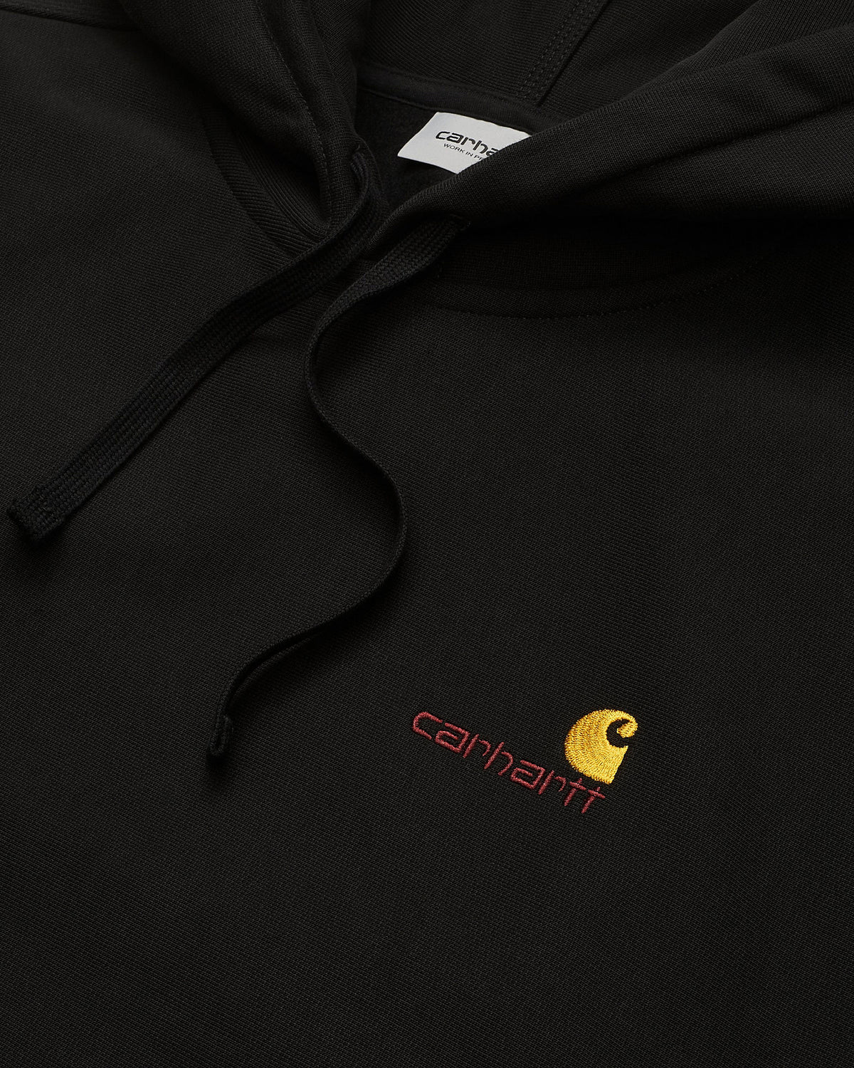 Carhartt WIP Hooded American Script Sweat - Black | Carhartt WIP Sweaters & Knitwear | JEANSTORE