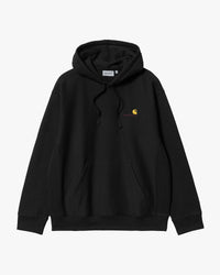 Carhartt WIP Hooded American Script Sweat - Black | Carhartt WIP Sweaters & Knitwear | JEANSTORE