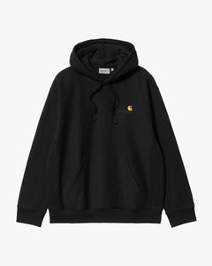 Carhartt WIP Hooded American Script Sweat - Black