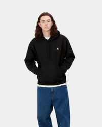 Carhartt WIP Hooded American Script Sweat - Black | Carhartt WIP Sweaters & Knitwear | JEANSTORE