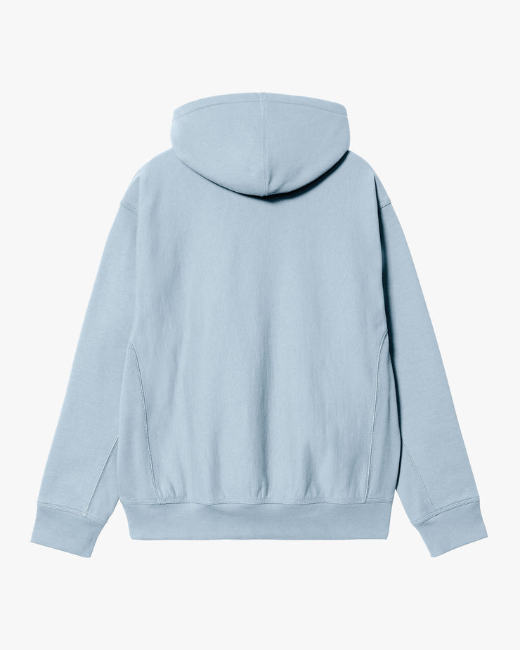 Carhartt WIP Hooded American Script Sweat - Frosted Blue