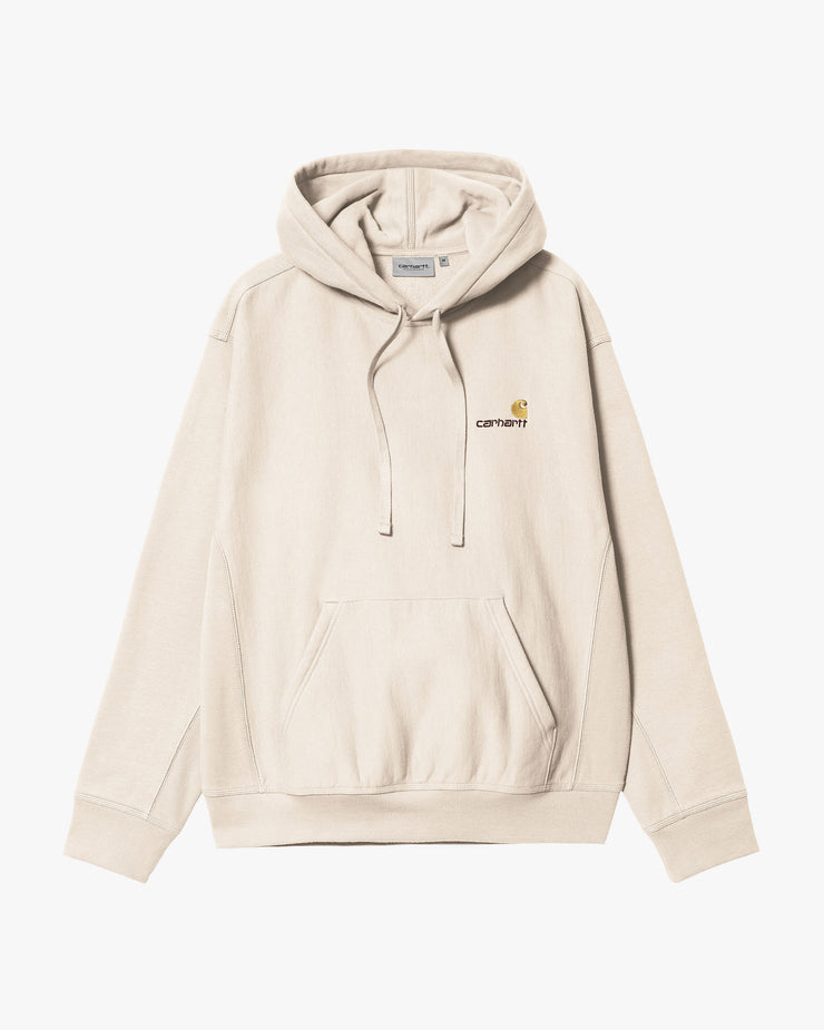 Carhartt WIP Hooded American Script Sweat - Moonbeam | Carhartt WIP Sweaters & Knitwear | JEANSTORE