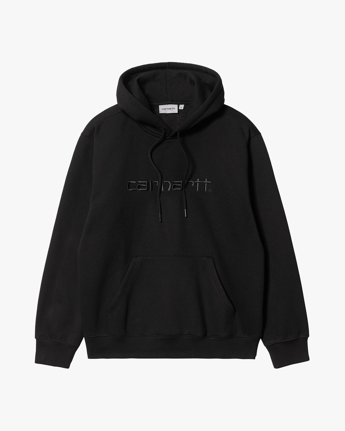 Carhartt WIP Hooded Sweatshirt - Black / Black | Carhartt WIP Sweaters & Knitwear | JEANSTORE