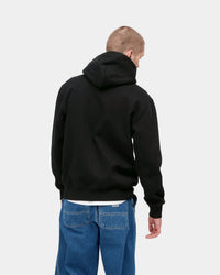Carhartt WIP Hooded Sweatshirt - Black / Black | Carhartt WIP Sweaters & Knitwear | JEANSTORE