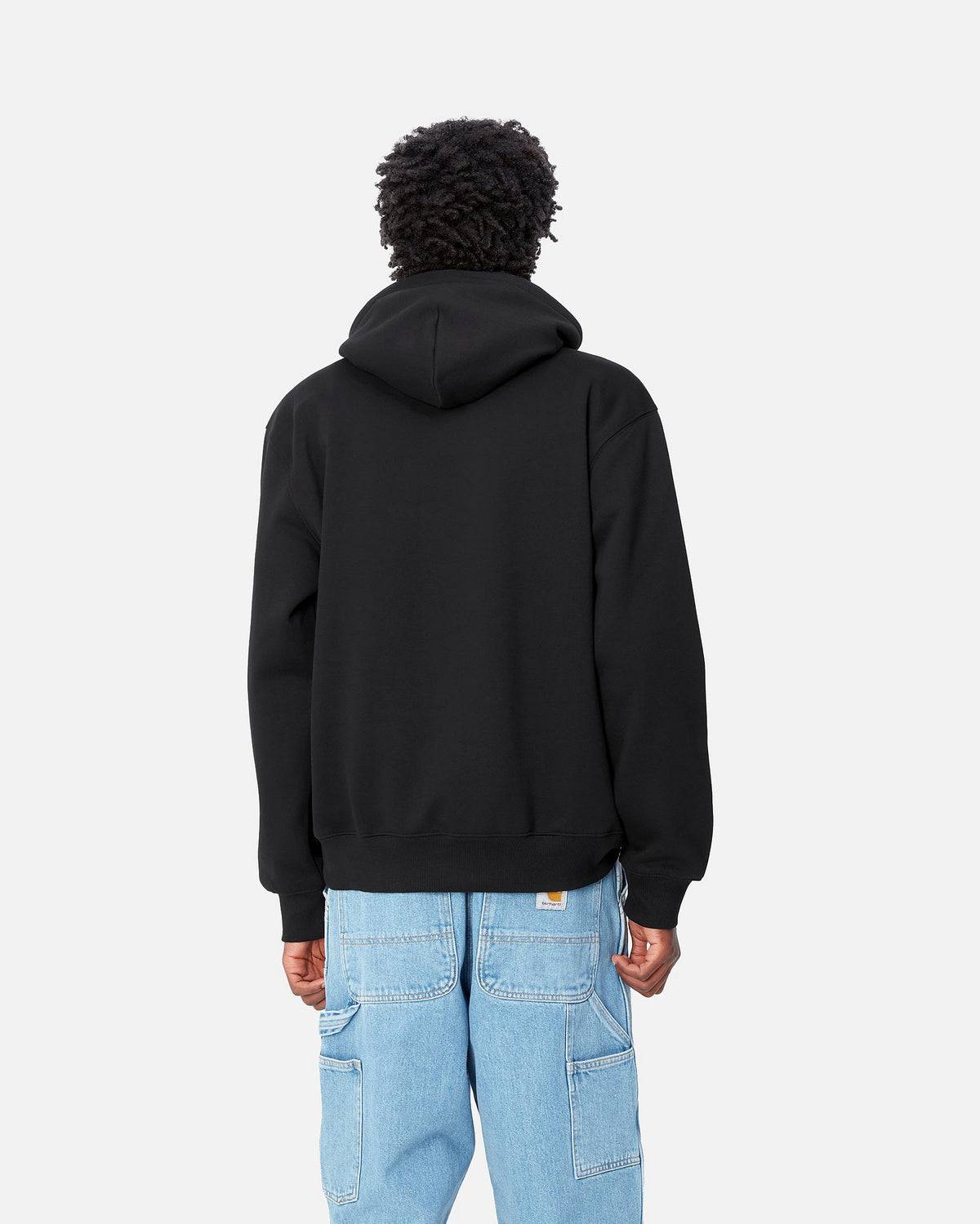 Carhartt WIP Hooded Sweatshirt - Black / White | Carhartt WIP Sweaters & Knitwear | JEANSTORE